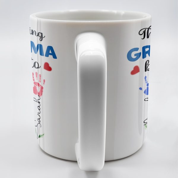 This Amazing Grandma Belongs To, Handprints - Personalized Custom Coffee Mug - GRM067_MG