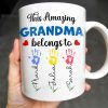 This Amazing Grandma Belongs To, Handprints - Personalized Custom Coffee Mug - GRM067_MG
