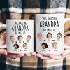 This Amazing Grandpa Belongs To Custom Kids Faces - Personalized Photo Mug