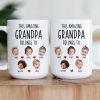 This Amazing Grandpa Belongs To Custom Kids Faces - Personalized Photo Mug