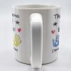 This Awesome Dad Belongs To, Hands, Heart and Star - Personalized Custom Coffee Mug - DAD047_MG