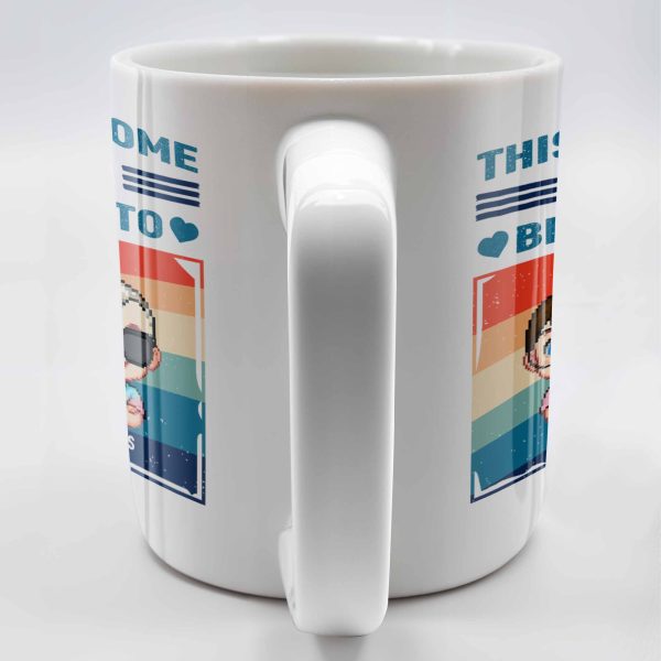This Awesome Daddy Belongs To, Cartoon Children - Personalized Custom Coffee Mug - DAD168_MG
