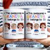 This Awesome Grandpa Belongs To, Cartoon Children and Toys - Personalized Custom Coffee Mug - GRP016_MG