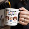 This Awesome Grandpa Belongs To, Cartoon Children and Toys - Personalized Custom Coffee Mug - GRP016_MG