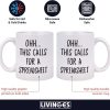 This Calls For A Spreadsheet Funny Coffee Mug, Accountant Excel Humor Gift for Office Coworker CPA, Birthday Christmas Gift
