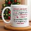 This Christmas Snuggled Up In Mommy's Belly, Baby Announcement - Personalized Custom Coffee Mug - XMAS208_MG