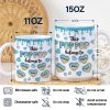 This Dad Grandpa Belongs To Heart Icon - 3D Inflated Effect Printed, Personalized White Edge-to-Edge Mug
