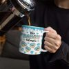This Dad Grandpa Belongs To Heart Icon - 3D Inflated Effect Printed, Personalized White Edge-to-Edge Mug