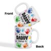 This Daddy Grandpa Belongs To Handprints Personalized 3D Inflated Printed Mug