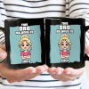 This Grandpa Belongs To Grandkids Pixel Fun Art - Personalized Black Mug