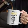This Grandpa Belongs To Kid Stick Figures - Personalized Mug