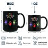 This Grandpa Daddy Belongs To - Gift For Dad, Father, Grandfather - Personalized Black Mug