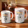 This Grandpa Grandma Belongs To Kids Pet 3D Effect - Personalized White Edge-to-Edge Mug