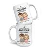 This Guy Is One Awesome Husband - Couple Personalized Custom Mug - Gift For Husband Wife, Anniversary