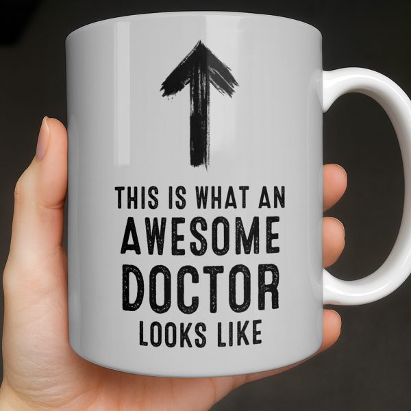This Is What An Awesome Doctor Looks Like Stethoscope Design - Personalized Custom Coffee Mug - DOC097_MG