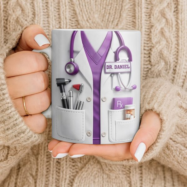 This Is What An Awesome Doctor Looks Like Stethoscope Design - Personalized Custom Coffee Mug - DOC097_MG