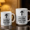 This Is What An Awesome Doctor Looks Like Stethoscope Design - Personalized Custom Coffee Mug - DOC097_MG