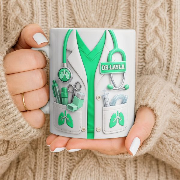 This Is What An Awesome Doctor Looks Like Stethoscope Mug - Personalized Custom Coffee Mug - DOC091_MG
