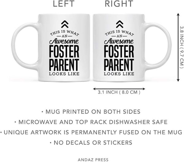 This Is What an Awesome Foster Parent Looks Like Coffee Mug Appreciation Gift