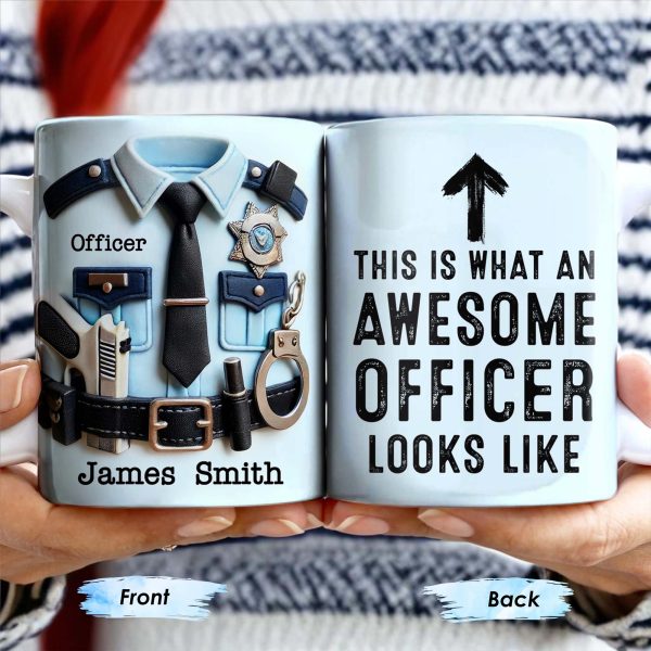 This Is What An Awesome Officer Looks Like, Arrow - Personalized Custom Coffee Mug - GRAD293_MG