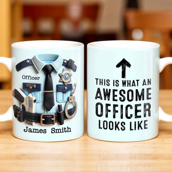 This Is What An Awesome Officer Looks Like, Arrow - Personalized Custom Coffee Mug - GRAD293_MG