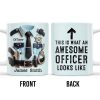 This Is What An Awesome Officer Looks Like, Arrow - Personalized Custom Coffee Mug - GRAD293_MG