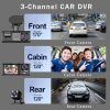 Three Channel Car Hd Dashcam
