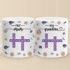 Through Generations, Love Is The Thread That Binds Us - Family Personalized Custom 3D Inflated Effect Printed Mug - Gift For Mom, Grandma