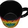 Tie Dye Coffee Mug Funny Ceramic Mug, Novelty Gift Idea for Friends Coworkers, Cool Coffee Cup for Home Office Kitchen Decor