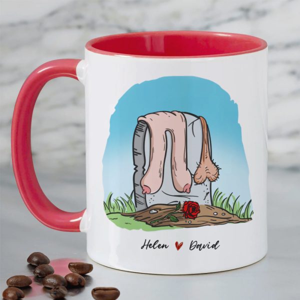 Till Death Do Us Droop, Gift For Couple, Personalized Mug, Funny Couple Mug, Anniversary Gift