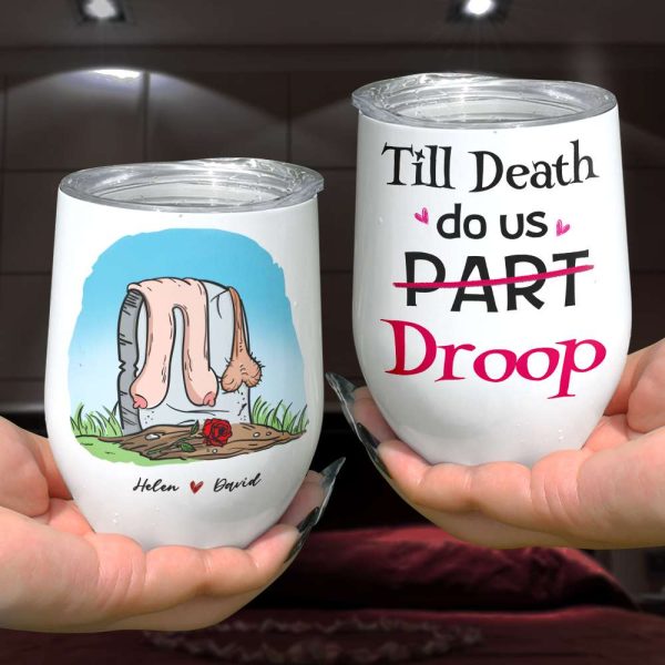 Till Death Do Us Droop, Gift For Couple, Personalized Mug, Funny Couple Mug, Anniversary Gift