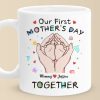 Tiny Toes, Big Love - Family Personalized Custom Mug - Mother's Day, Baby Shower Gift, Gift For First Mom
