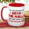 Tis The Season, Couple Gift, Personalized Mug, Funny Couple Mug, Christmas Gift