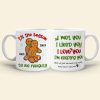 Tis The Season To Be Naughty Couple, Personalized Mug - Christmas Gift For Couples