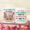 Tis' The Season To Be Naughty Personalized Couple Coffee Mug, Christmas Gift For Couple