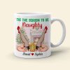 Tis' The Season To Be Naughty Personalized Couple Coffee Mug, Christmas Gift For Couple