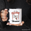 Tis the Season Volleyball Personalized Mug, Retro Vintage Game Day Sports Gift with Custom Name