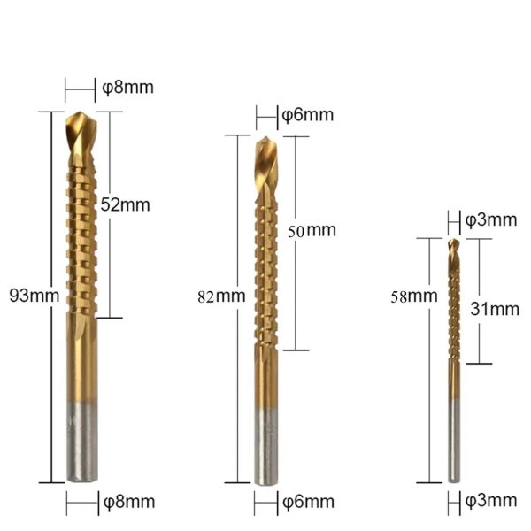 Titanium Coated Wood And Metal Drilling Set