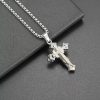 Titanium Steel Cross Pendant Necklace