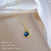 Titanium Steel Star Pendant Necklace in Gold Tone