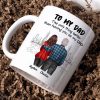 To Dad My Children Having You As Their Grandpa Back View Family Personalized Mug, Gift For Dad