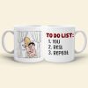 To Do List-Personalized Coffee Mug-Gift For Couples- Funny Couple Mug