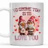 To Gnome You Is To Love You With Cute Gnomes - Personalized Custom Coffee Mug - CPL323_MG