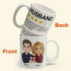 To Husband Five Star Funny - Personalized Mug
