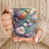 To Lucia, Yarn Balls And Spinning Wheel Design - Personalized Custom Coffee Mug - HOB076_MG