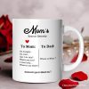 To Mom VS To Dad Funny Personalized Mug with Name, Moms Rescue Remedy Gift