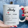 To Mom VS To Dad Funny Personalized Mug with Name, Moms Rescue Remedy Gift