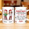 To My Badass Bestie, Thank You For Being My Unbiological Sister - Personalized Custom Coffee Mug - BST318_MG