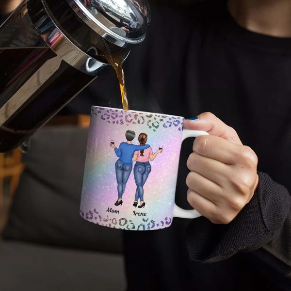 To My Badass Daughter - Personalized White Edge-to-Edge Mug