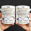 To My Beautiful Daughter, Whenever You Feel Overwhelmed, Remember Whose Daughter You Are, Flowers and Heart - Personalized Custom Coffee Mug - DAU149_MG